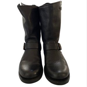 FRYE BLACK LEATHER BOOTS